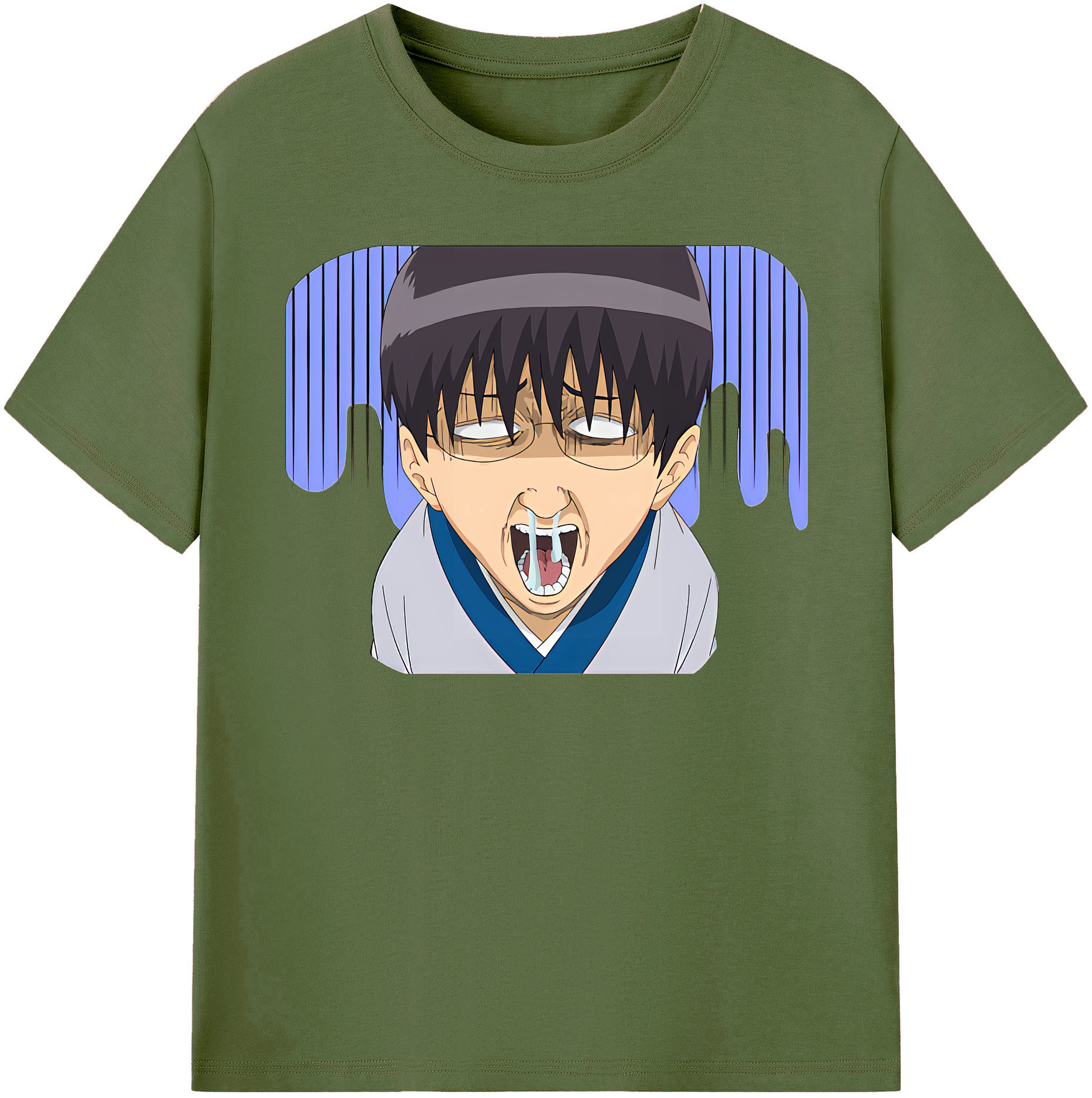 （画像用） ぎんたま 坂田銀時（さかたぎんとき） 神楽 志村新八（しむら しんぱち） GINTAMA Sakata Gintoki Kagura Shimura Shinpachi 綿100％半袖Tシャツ（フロントプリント）